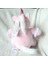 Pembe Tek Boynuzlu Bebek Küçük Oyuncak Sevimli Midilli Oturan Bebek Peluş Oyuncak (Yurt Dışından) 3