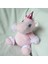 Pembe Tek Boynuzlu Bebek Küçük Oyuncak Sevimli Midilli Oturan Bebek Peluş Oyuncak (Yurt Dışından) 4
