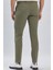 Koyu Haki Esnek Lastikli Yandan Cepli Casual Slim Fit Ayarlanabilir Kemer Pantolon 1003240162 5