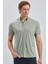 Koyu Haki Desenli Oxford Polo Yaka Cepli Pamuklu Casual Slim Fit Dar Kesim Tişört 1011240178 3