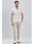 Beyaz Desenli Oxford Polo Yaka Cepli Pamuklu Casual Slim Fit Dar Kesim Tişört 1011240178 1