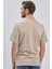 Bej Desenli Jakarlı Polo Yaka Cepli Garnili Pamuklu Comfort Fit Rahat Kesim Tişört 1011240184 5