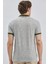 Koyu Haki Baskılı Pike Polo Yaka Pamuklu Likralı Casual Slim Fit Dar Kesim Tişört 1011240158 5