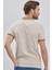 Koyu Vizon Baskılı Pike Polo Yaka Pamuklu Likralı Casual Slim Fit Dar Kesim Tişört 1011240158 5