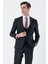 Siyah Mono Yaka Astarlı Çift Yırtmaç Yelekli 6 Drop Slim Fit Dar Kesim Basic Takım 1001230186 1