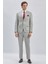 Gri Armürlü Kırlangıç Yaka Astarlı 6 Drop Slim Fit Dar Kesim Takım Elbise 1001240176 2