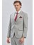 Gri Armürlü Kırlangıç Yaka Astarlı 6 Drop Slim Fit Dar Kesim Takım Elbise 1001240176 1