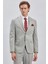 Gri Armürlü Kırlangıç Yaka Astarlı 6 Drop Slim Fit Dar Kesim Takım Elbise 1001240176 3