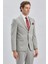 Gri Armürlü Kırlangıç Yaka Astarlı 6 Drop Slim Fit Dar Kesim Takım Elbise 1001240176 4