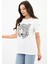 Kadın Leopar Baskılı T-Shirt 1731-24 1