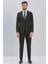 Siyah Çizgili Mono Yaka Astarlı Likralı 6 Drop Slim Fit Dar Kesim Casual Takım Elbise 1001240171 4
