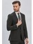 Siyah Çizgili Mono Yaka Astarlı Likralı 6 Drop Slim Fit Dar Kesim Casual Takım Elbise 1001240171 5