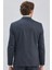 Koyu Lacivert Düz Desen Kılıç Yaka 6 Drop Slim Fit Yelekli Takım Elbise 1001240173 5