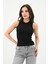 Kadın Bisiklet Yaka Kolsuz Bluz 1755-24 1