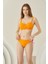 Turuncu Basic Halter Tek Alt Bikini 2