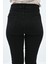 Kadın Yüksek Bel Siyah Jean Pantolon 6187-23 5