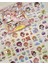 Sevimli Kız ve Dostları 3 Bölümlü 18 Yaprak Pembe Kutu Kabartmalı Sticker Seti / Su Geçirmez 2