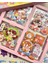 Sevimli Kız ve Dostları 3 Bölümlü 18 Yaprak Pembe Kutu Kabartmalı Sticker Seti / Su Geçirmez 3