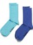 2'li Nakış Logolu Unisex Çorap - Eco Characters - Ocean 2
