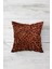 Kahverengi Leopar Desen Çift Tarafı Baskılı Gizli Fermuarlı Yastık Kılıfı Kırlent Yastık Kılıfı 1