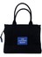 Kadın Soft Tote Bag Kanvas Siyah Saks Çanta 5