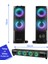 MD-S102 Rgb LED Işıklı Siyah USB Soundbar Speaker Bilgisayar Hoparlörü 2.0 3WX2CH Yatay/dikey Kullanım… 3