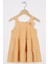 Fıyonk Detaylı Hardal Renk Kız Cocuk Elbıse 1