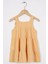 Fıyonk Detaylı Hardal Renk Kız Cocuk Elbıse 3