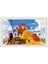 AW3006 Tarzı 70CMX50CMX1 Adet Aslan Karikatür Duvar Çıkartmaları Hayvan Kralı Sahte 3D Pencere Vinil Duvar Çıkartmaları Çocuk Odası Dekorasyon Anime Posteri Duvar Kağıdı 70*50 cm (Yurt Dışından) 2