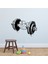 Siyah Stil 42X29CM Fitness Spor Salonu Spor Barbell Desen Duvar Sticker Vinil Iç Tasarım Odası Spor Kulübü Dekor Çıkartmaları Çıkarılabilir Dekorasyon Duvar (Yurt Dışından) 1