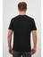 Erkek Siyah Trend Süprem Baskılı Bisiklet Yaka Dynamic Fit T-Shirt 5