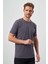 Erkek Füme Basic Bisiklet Yaka Dynamic Fit T-Shirt 2