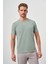 Erkek Çağla Yeşili Basic Bisiklet Yaka Dynamic Fit T-Shirt 1