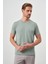 Erkek Çağla Yeşili Basic Bisiklet Yaka Dynamic Fit T-Shirt 2