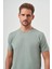 Erkek Çağla Yeşili Basic Bisiklet Yaka Dynamic Fit T-Shirt 4