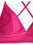 Üçgen Bikini Üstü Dokulu Çapraz Askılı Kaplı 2