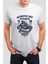 Motorcycle Baskılı Beyaz Unisex Tişört C318 1