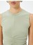 Crop Fitilli Atlet Bisiklet Yaka Drapeli Pamuklu 5