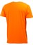 Erkek Bisiklet Yaka Mevsimlik Göğüs Baskılı Standart Fit Turuncu T-Shirt 4