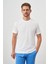 Erkek Ekru Basic Bisiklet Yaka Dynamic Fit T-Shirt 1