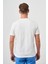Erkek Ekru Basic Bisiklet Yaka Dynamic Fit T-Shirt 5