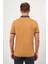 Erkek Oranj Trend Oxford Pike Düz Düğmeli Yaka Dynamic Fit T-Shirt 5