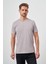 Erkek Antrasit Basic Bisiklet Yaka Dynamic Fit T-Shirt 1