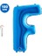 F - Harf Folyo Balon Mavi (100 Cm) 1