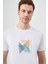 Erkek Beyaz Trend Süprem Baskılı Bisiklet Yaka Dynamic Fit T-Shirt 2