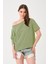 Kadın Düşük Omuz Detaylı Oversize T-Shirt 3