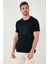 Pamuklu Slim Fit Bisiklet Yaka T Shirt Erkek T Shirt 646R7940 4