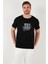 Pamuklu Slim Fit Bisiklet Yaka T Shirt Erkek T Shirt 646R8130 4