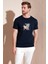 Pamuklu Slim Fit Bisiklet Yaka T Shirt Erkek T Shirt 646R8290 2