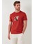 Pamuklu Slim Fit Bisiklet Yaka T Shirt Erkek T Shirt 646R8290 4